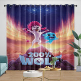 Laden Sie das Bild in den Galerie-Viewer, 200% Wolf Curtains Blackout Window Drapes Room Decoration