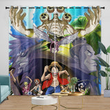 Charger l&#39;image dans la visionneuse de la galerie, Anime One Piece Curtains Pattern Blackout Window Drapes