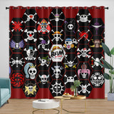 Charger l&#39;image dans la visionneuse de la galerie, Anime One Piece Curtains Pattern Blackout Window Drapes