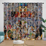 Charger l&#39;image dans la visionneuse de la galerie, Anime One Piece Curtains Pattern Blackout Window Drapes