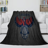 Charger l&#39;image dans la visionneuse de la galerie, Atlanta Hawks Blanket Flannel Fleece Throw Room Decoration