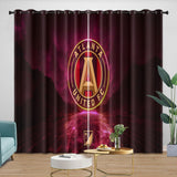 Carica l&#39;immagine nel visualizzatore Galleria, Atlanta United FC Curtains Blackout Window Drapes Room Decoration