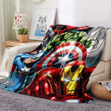 Load image into Gallery viewer, Avengers Blanket Flannel Kids Throw