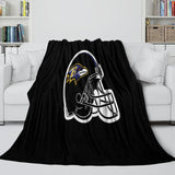 Charger l&#39;image dans la visionneuse de la galerie, Baltimore Ravens Blanket Flannel Fleece Throw Room Decoration