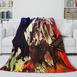 Carica l&#39;immagine nel visualizzatore Galleria, Black Clover Blanket Flannel Fleece Pattern Throw Room Decoration