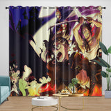 Laden Sie das Bild in den Galerie-Viewer, Black Clover Curtains Blackout Window Drapes