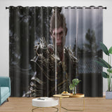 Carica l&#39;immagine nel visualizzatore Galleria, Black Myth Wukong Curtains Blackout Window Drapes Room Decoration