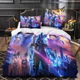 Load image into Gallery viewer, Blue Beetle Bedding Set Quilt Duvet Cover Without Filler