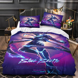 Carica l&#39;immagine nel visualizzatore Galleria, Blue Beetle Bedding Set Quilt Duvet Cover Without Filler