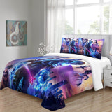 Carica l&#39;immagine nel visualizzatore Galleria, Blue Beetle Bedding Set Quilt Duvet Cover Without Filler