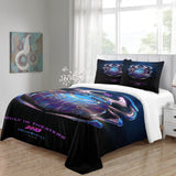 Carica l&#39;immagine nel visualizzatore Galleria, Blue Beetle Bedding Set Quilt Duvet Cover Without Filler