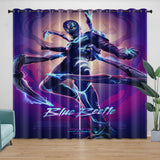 Charger l&#39;image dans la visionneuse de la galerie, Blue Beetle Curtains Pattern Blackout Window Drapes