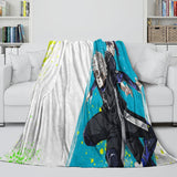 Carica l&#39;immagine nel visualizzatore Galleria, Blue Lock Blanket Flannel Fleece Throw Room Decoration