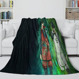 Carica l&#39;immagine nel visualizzatore Galleria, Blue Lock Blanket Flannel Fleece Throw Room Decoration