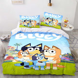 Laden Sie das Bild in den Galerie-Viewer, Bluey Bedding Set Kids Quilt Cover Without Filler