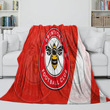 Carica l&#39;immagine nel visualizzatore Galleria, Brentford FC Blanket Flannel Fleece Throw Room Decoration