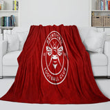 Carica l&#39;immagine nel visualizzatore Galleria, Brentford FC Blanket Flannel Fleece Throw Room Decoration