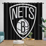 Charger l&#39;image dans la visionneuse de la galerie, Brooklyn Nets Curtains Blackout Window Drapes Room Decoration