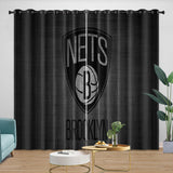 Charger l&#39;image dans la visionneuse de la galerie, Brooklyn Nets Curtains Blackout Window Drapes Room Decoration