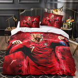 Load image into Gallery viewer, CR7 Cristiano Ronaldo Bedding Set Pattern Quilt Duvet Cover