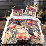 Carica l&#39;immagine nel visualizzatore Galleria, Chainsaw Man Bedding Set Quilt Duvet Cover Without Filler