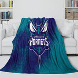 Charger l&#39;image dans la visionneuse de la galerie, Charlotte Hornets Blanket Flannel Fleece Throw Room Decoration