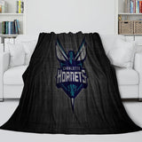 Charger l&#39;image dans la visionneuse de la galerie, Charlotte Hornets Blanket Flannel Fleece Throw Room Decoration