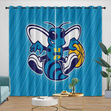 Laden Sie das Bild in den Galerie-Viewer, Charlotte Hornets Curtains Blackout Window Drapes Room Decoration