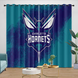 Laden Sie das Bild in den Galerie-Viewer, Charlotte Hornets Curtains Blackout Window Drapes Room Decoration