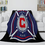 Carica l&#39;immagine nel visualizzatore Galleria, Chicago Fire Soccer Club Blanket Flannel Fleece Throw Room Decoration