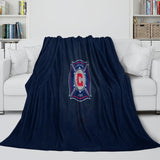 Carica l&#39;immagine nel visualizzatore Galleria, Chicago Fire Soccer Club Blanket Flannel Fleece Throw Room Decoration