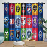 Load image into Gallery viewer, Chicago Fire Soccer Club Curtains Blackout Window Drapes Room Decoration