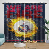 Load image into Gallery viewer, Chicago Fire Soccer Club Curtains Blackout Window Drapes Room Decoration