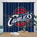 Charger l&#39;image dans la visionneuse de la galerie, Cleveland Cavaliers Curtains Blackout Window Drapes Room Decoration