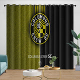 Charger l&#39;image dans la visionneuse de la galerie, Columbus Crew SC Curtains Blackout Window Drapes Room Decoration