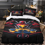 Load image into Gallery viewer, Deadpool And Wolverine Bedding Set Pattern Quilt Cover Without Filler