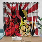 Charger l&#39;image dans la visionneuse de la galerie, Deadpool And Wolverine Curtains Blackout Window Drapes