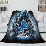 Charger l&#39;image dans la visionneuse de la galerie, Detroit Lions Blanket Flannel Fleece Throw Room Decoration