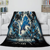 Charger l&#39;image dans la visionneuse de la galerie, Detroit Lions Blanket Flannel Fleece Throw Room Decoration