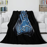 Charger l&#39;image dans la visionneuse de la galerie, Detroit Lions Blanket Flannel Fleece Throw Room Decoration