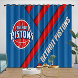 Laden Sie das Bild in den Galerie-Viewer, Detroit Pistons Curtains Blackout Window Drapes Room Decoration