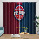 Laden Sie das Bild in den Galerie-Viewer, Detroit Pistons Curtains Blackout Window Drapes Room Decoration