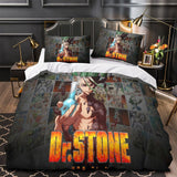 Carica l&#39;immagine nel visualizzatore Galleria, Dr Stone Hd Anime Bedding Set Duvet Cover Without Filler