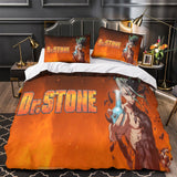 Carica l&#39;immagine nel visualizzatore Galleria, Dr Stone Hd Anime Bedding Set Duvet Cover Without Filler