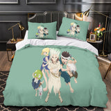 Carica l&#39;immagine nel visualizzatore Galleria, Dr Stone Hd Anime Bedding Set Duvet Cover Without Filler