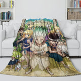 Carica l&#39;immagine nel visualizzatore Galleria, Dr Stone Hd Anime Blanket Flannel Fleece Throw