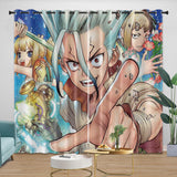 Load image into Gallery viewer, Dr Stone Hd Anime Curtains Blackout Window Drapes