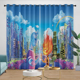 Laden Sie das Bild in den Galerie-Viewer, Elemental Curtains Blackout Window Drapes Room Decoration