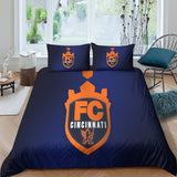 Charger l&#39;image dans la visionneuse de la galerie, FC Cincinnati Bedding Set Duvet Cover Without Filler