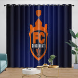 Laden Sie das Bild in den Galerie-Viewer, FC Cincinnati Curtains Blackout Window Drapes Room Decoration